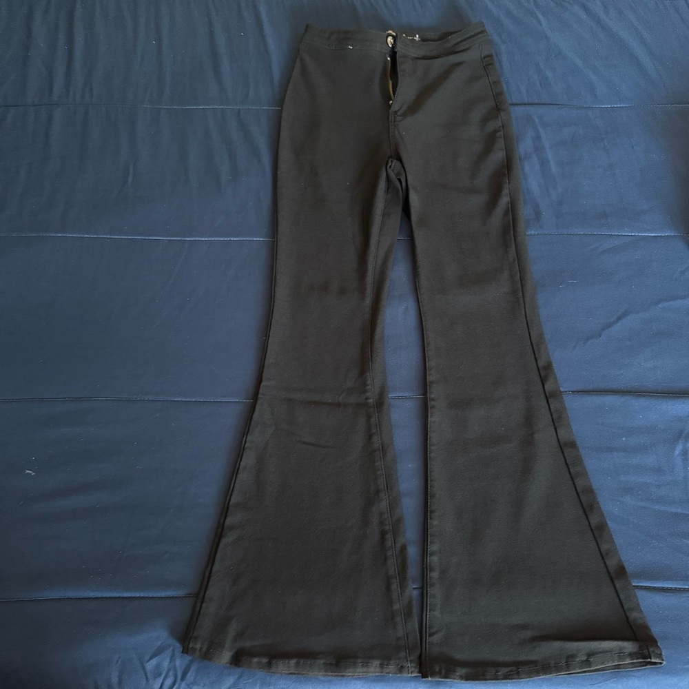 Black Flared Pants